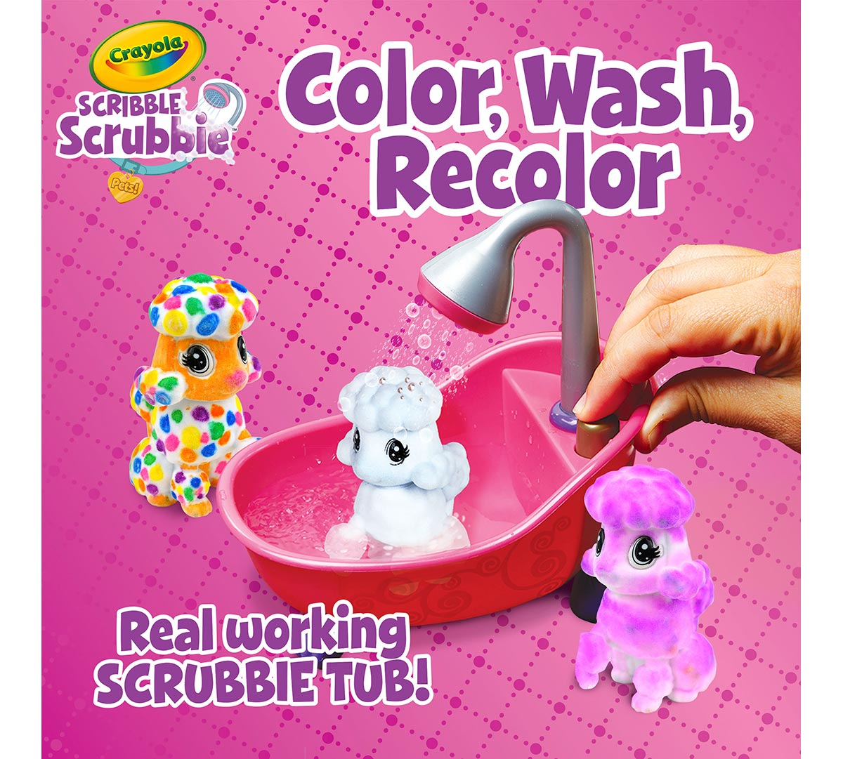 Scribble Scrubbie Pets Scrub Tub Playset