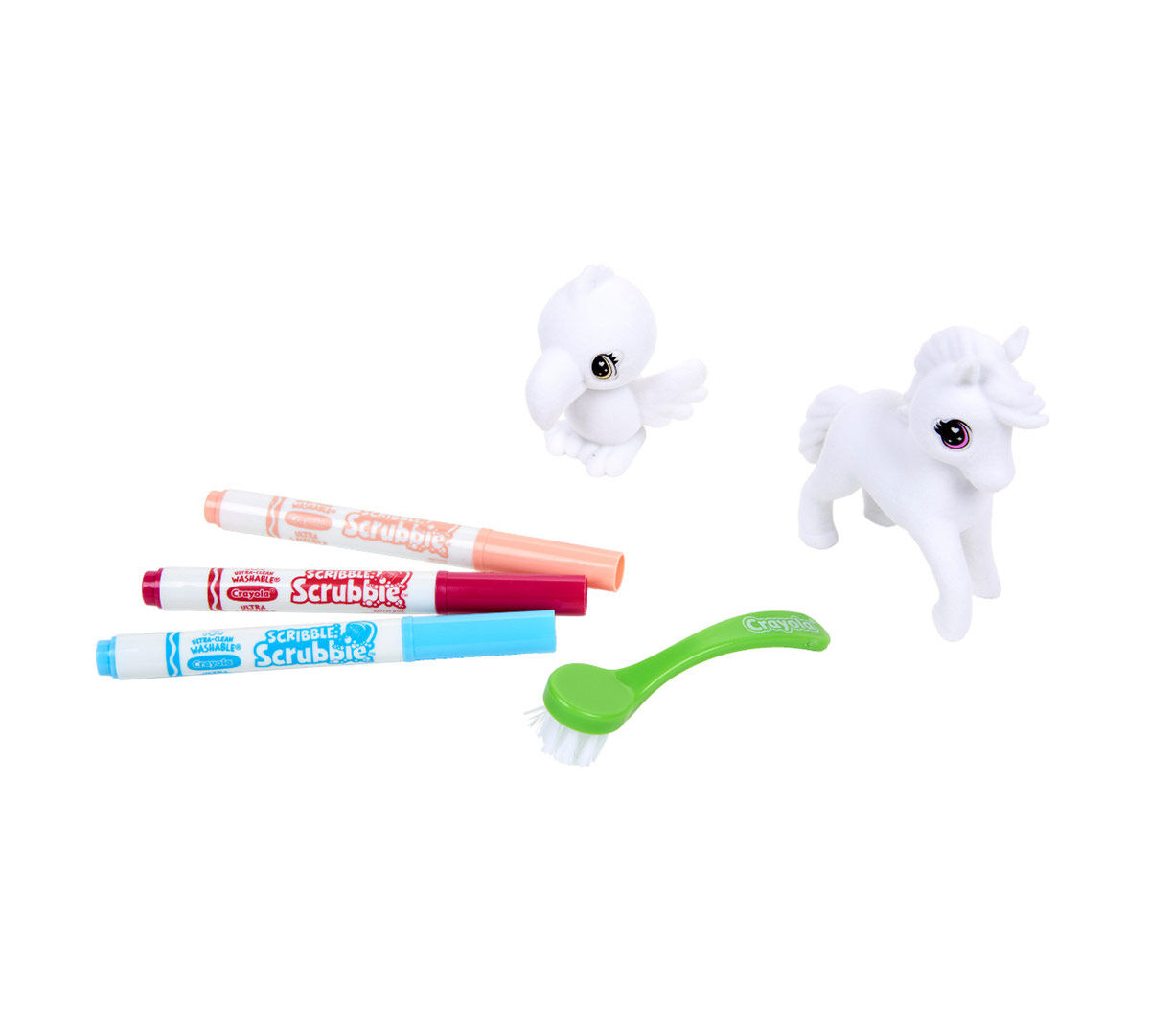 Scribble Scrubbie Safari Animals Bird &amp; Zebra 2 Count