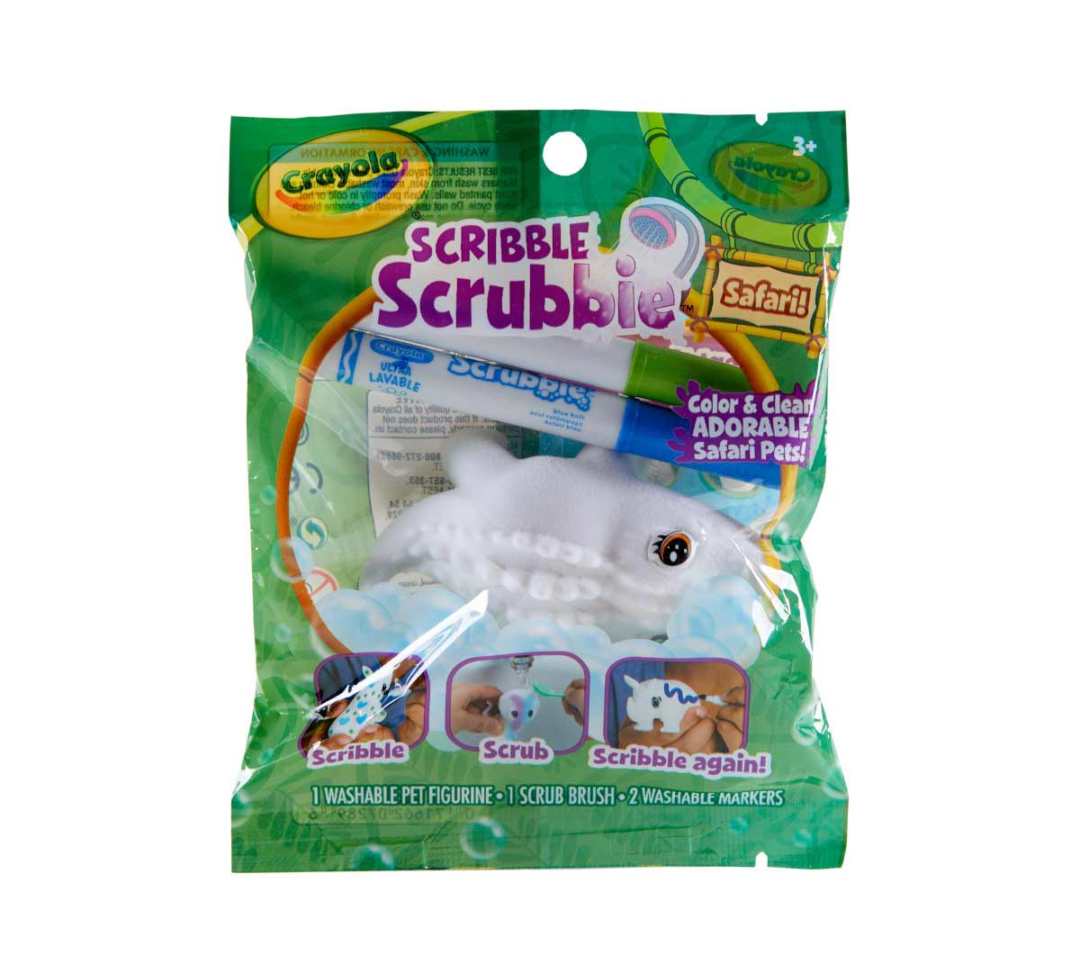 Scribble Scrubbie Safari Animal 1 count