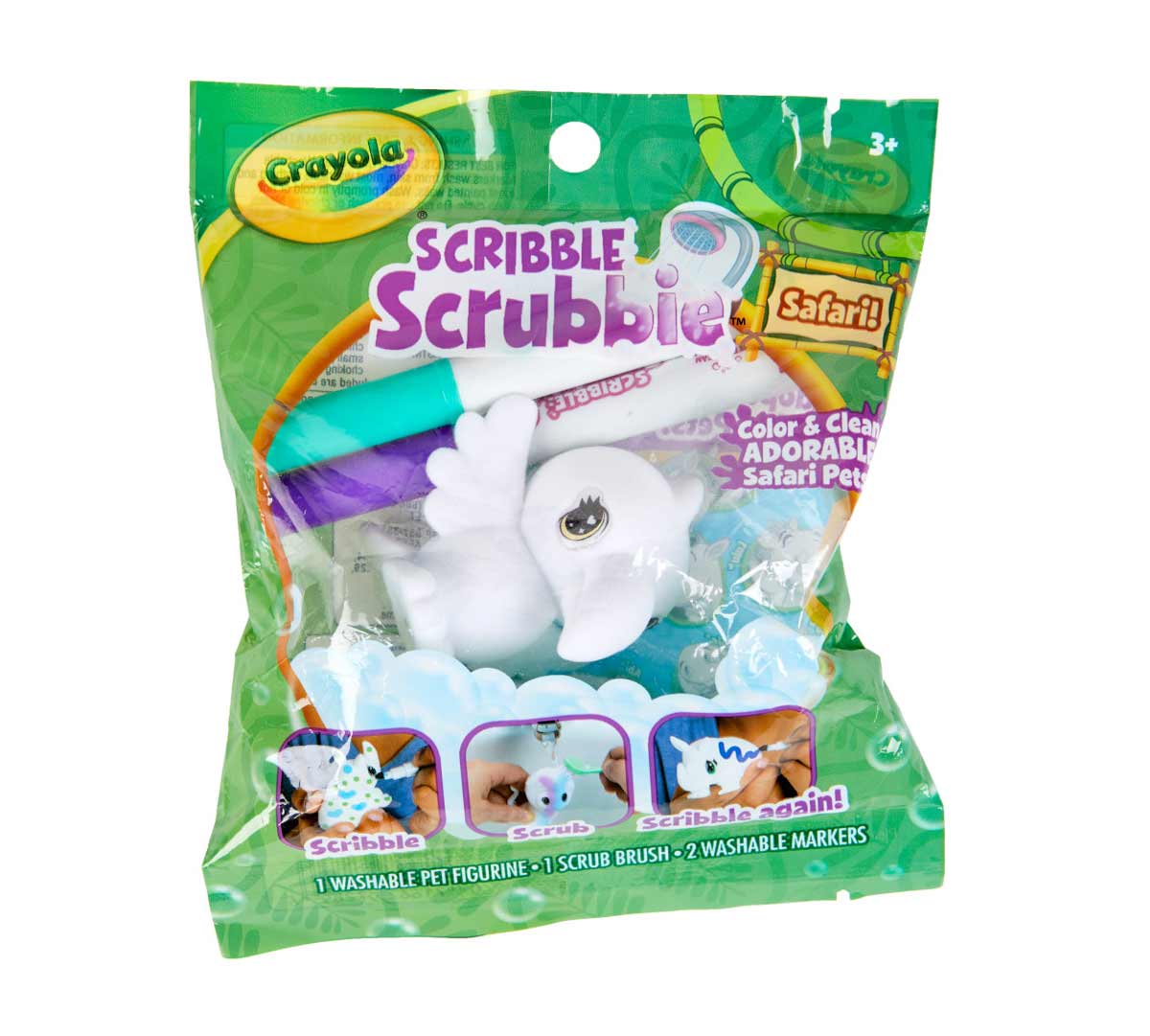 Scribble Scrubbie Safari Animal 1 count