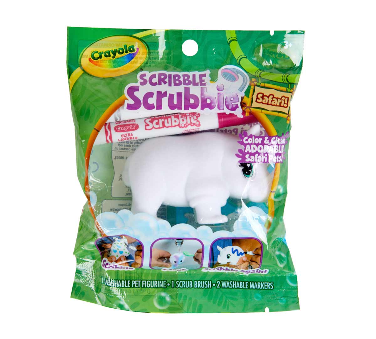 Scribble Scrubbie Safari Animal 1 count
