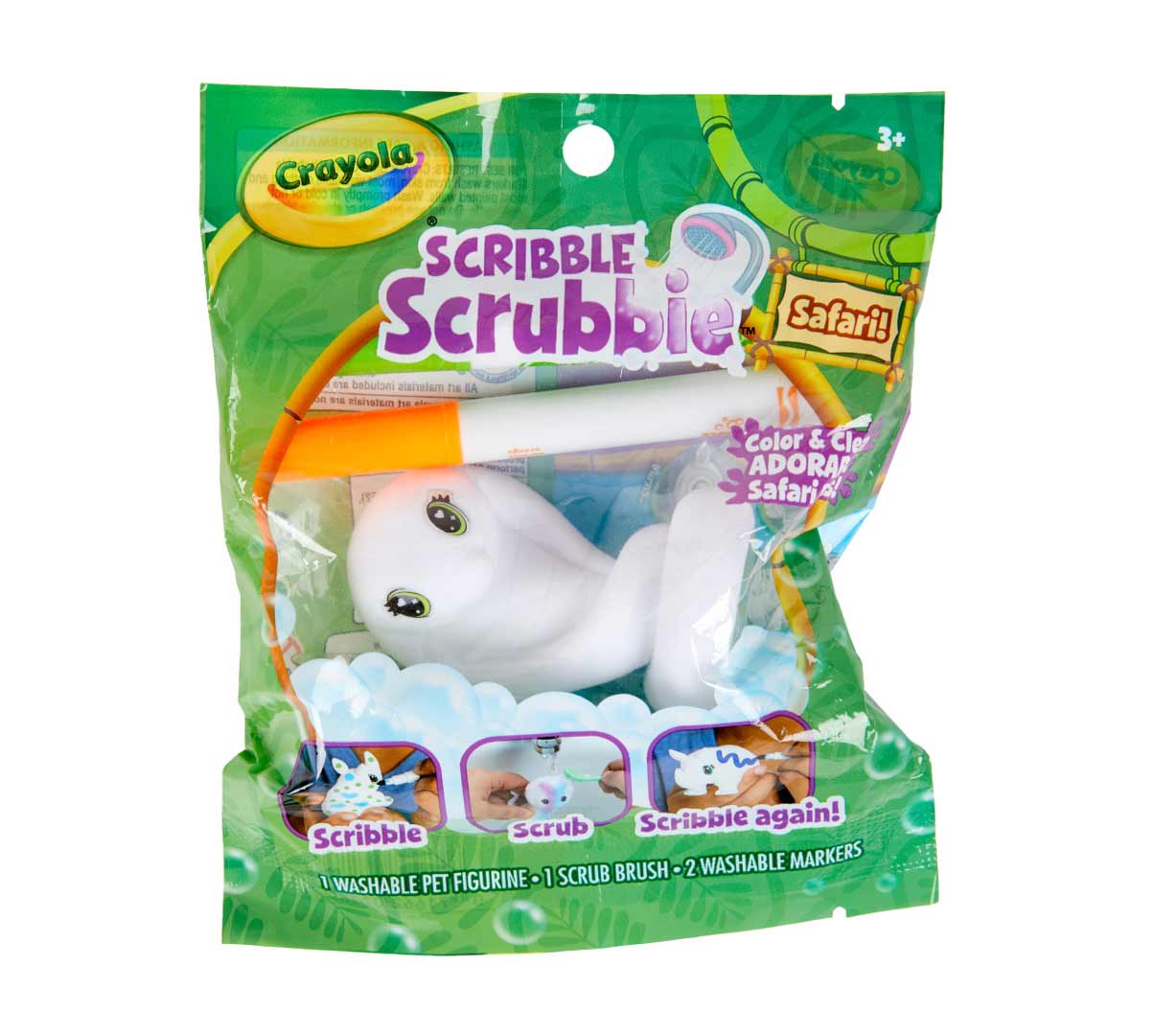 Scribble Scrubbie Safari Animal 1 count