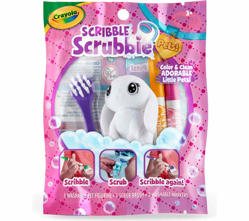 Scribble Scrubbie Pets 1 count pink