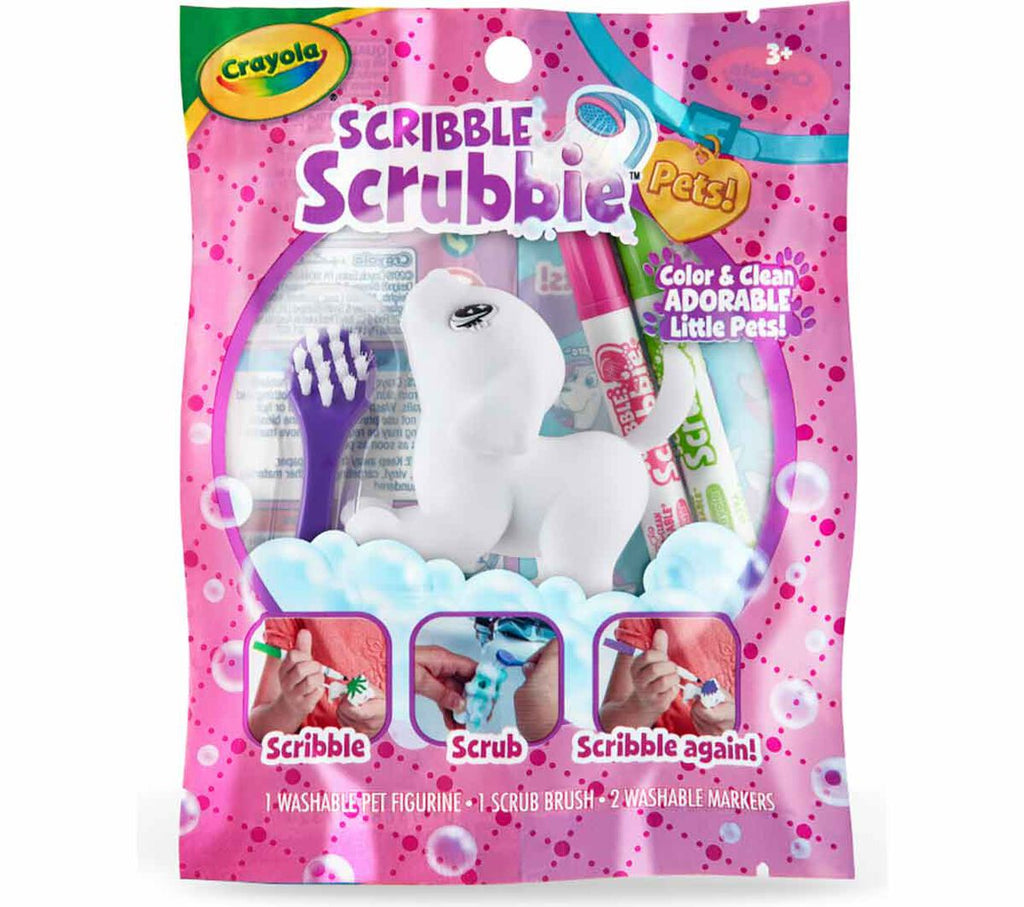 Scribble Scrubbie Pets 1 count pink