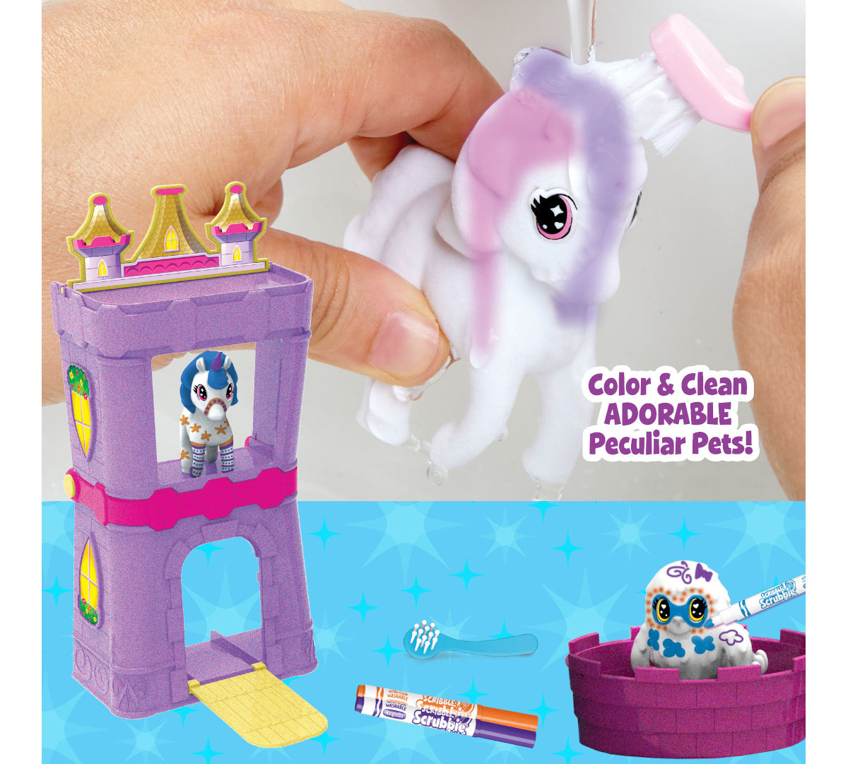 Scribble Scrubbie Peculiar Pets Palace Playset