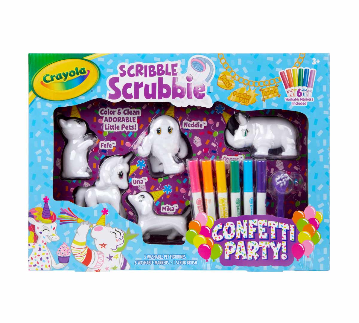 Scribble Scrubbie Pets Confetti Party Playset