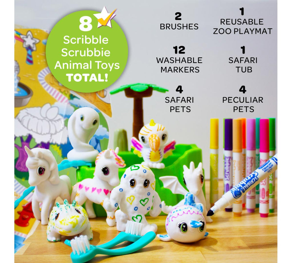 Scribble Scrubbie Peculiar Pets Zoo Set