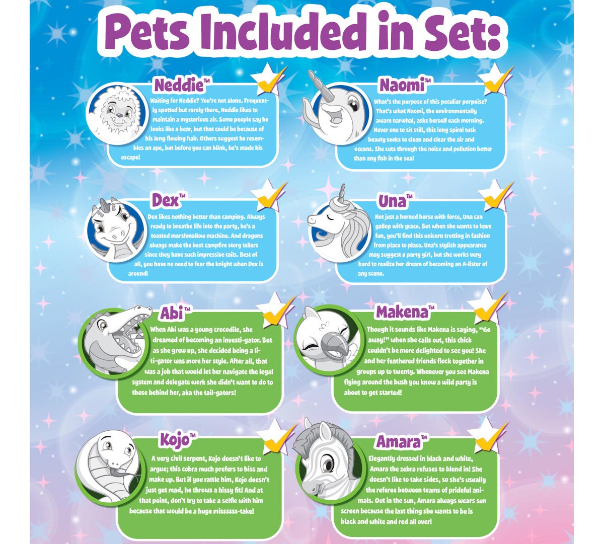 Scribble Scrubbie Peculiar Pets Zoo Set