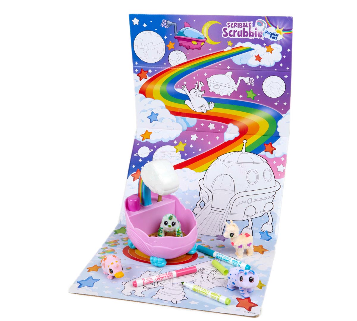 Scribble Scrubbie Peculiar Pets Rainbow Set