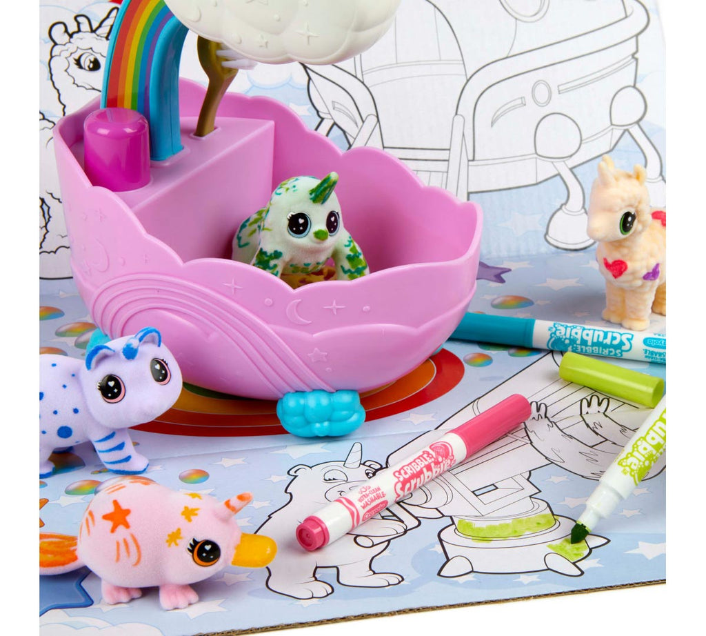 Scribble Scrubbie Peculiar Pets Rainbow Set