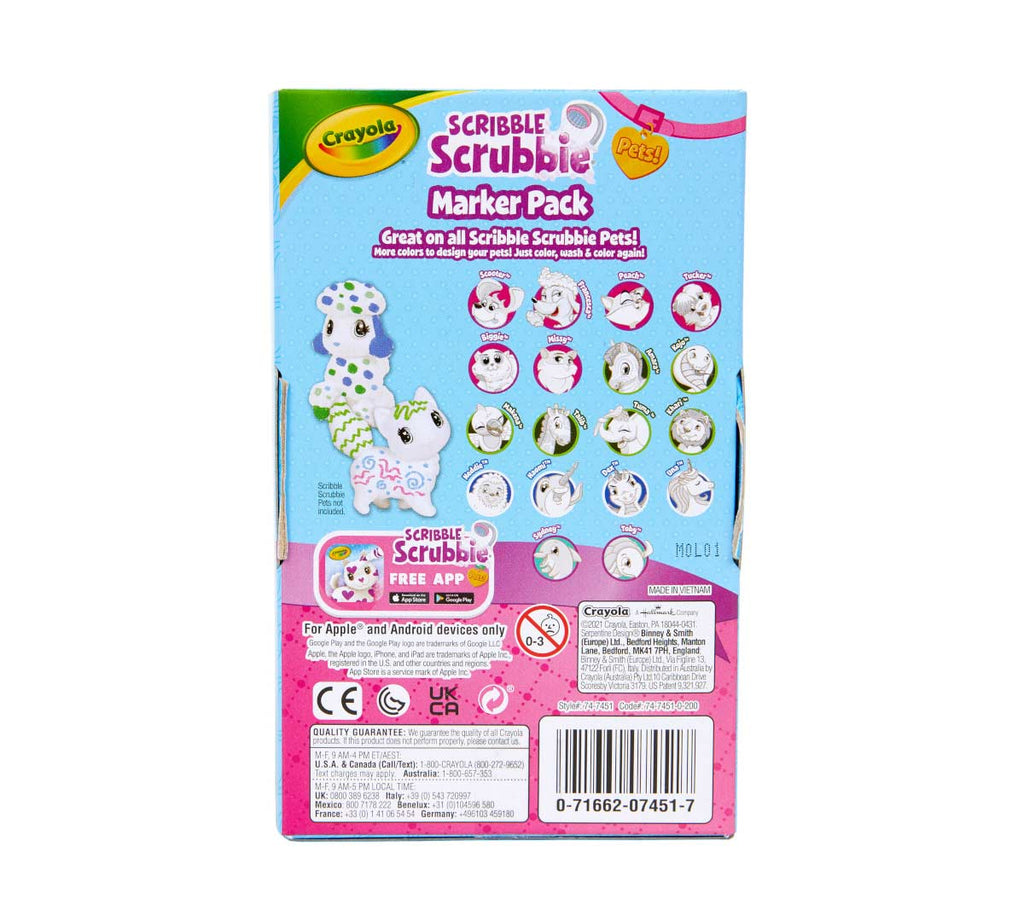 Scribble Scrubbie Pets 24 Count Refill Marker Set