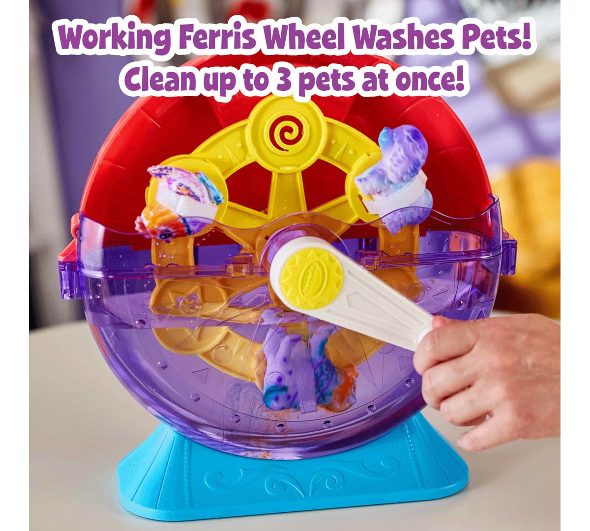 Scribble Scrubbie Pets Spin &amp; Wash Carnival Playset