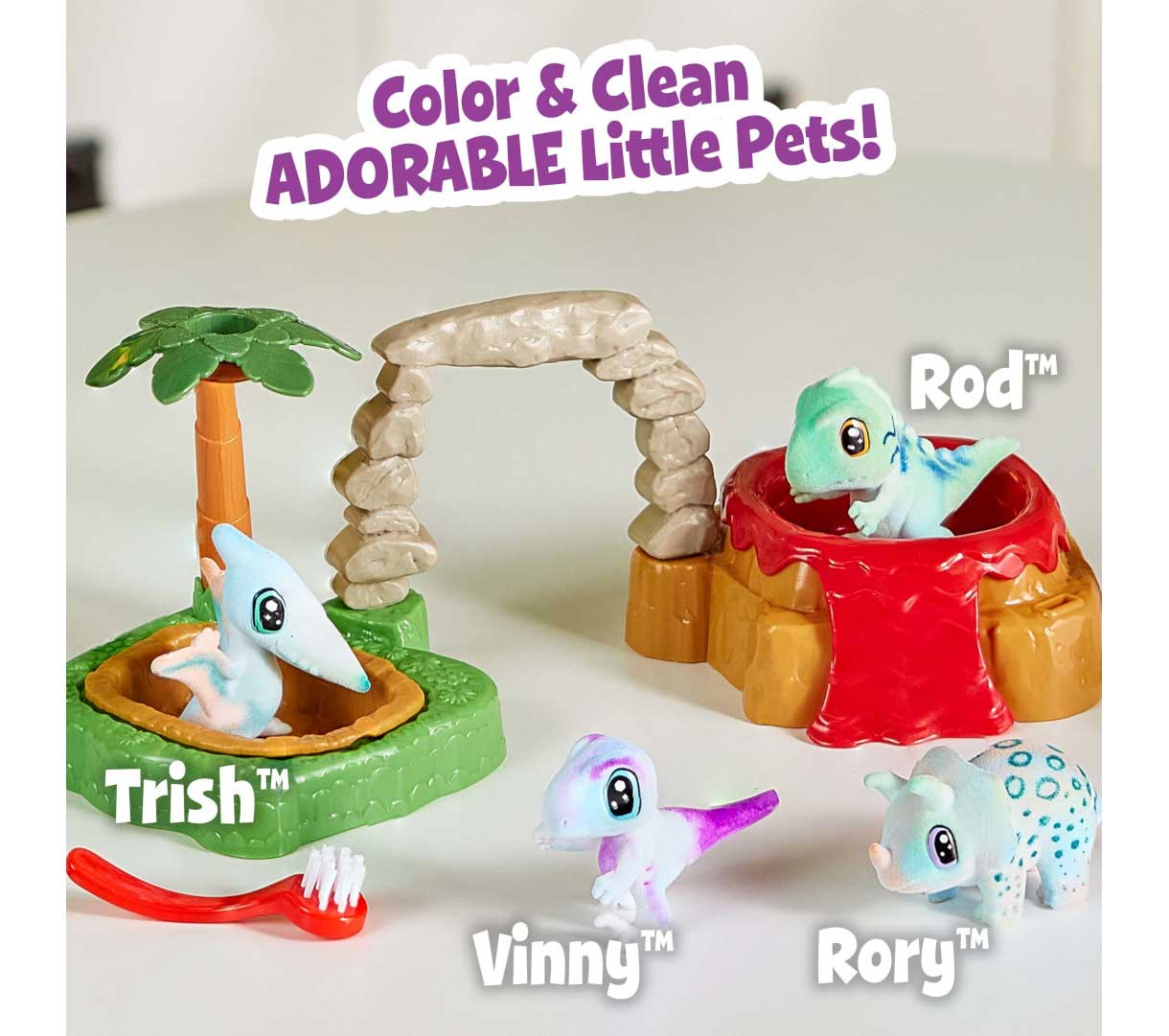 Scribble Scrubbie Pets Dinosaur Island Playset