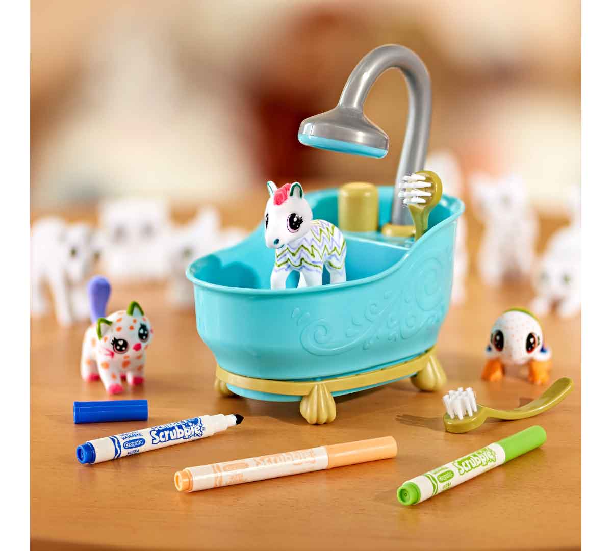 Scribble Scrubbie Pets Mega Blue Tub Playset