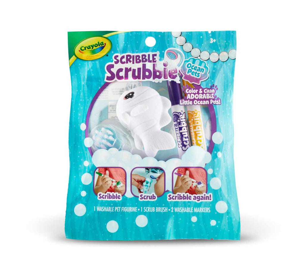 Scribble Scrubbie Ocean Animal 1 count