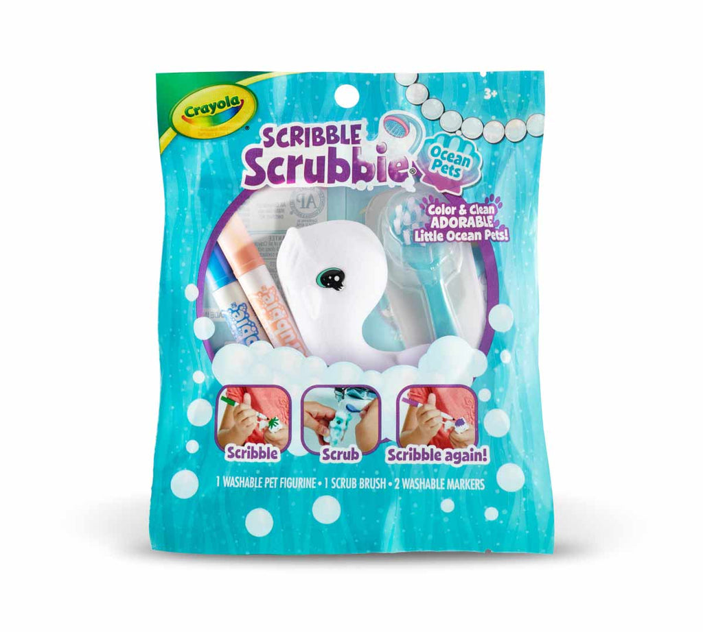Scribble Scrubbie Ocean Animal 1 count