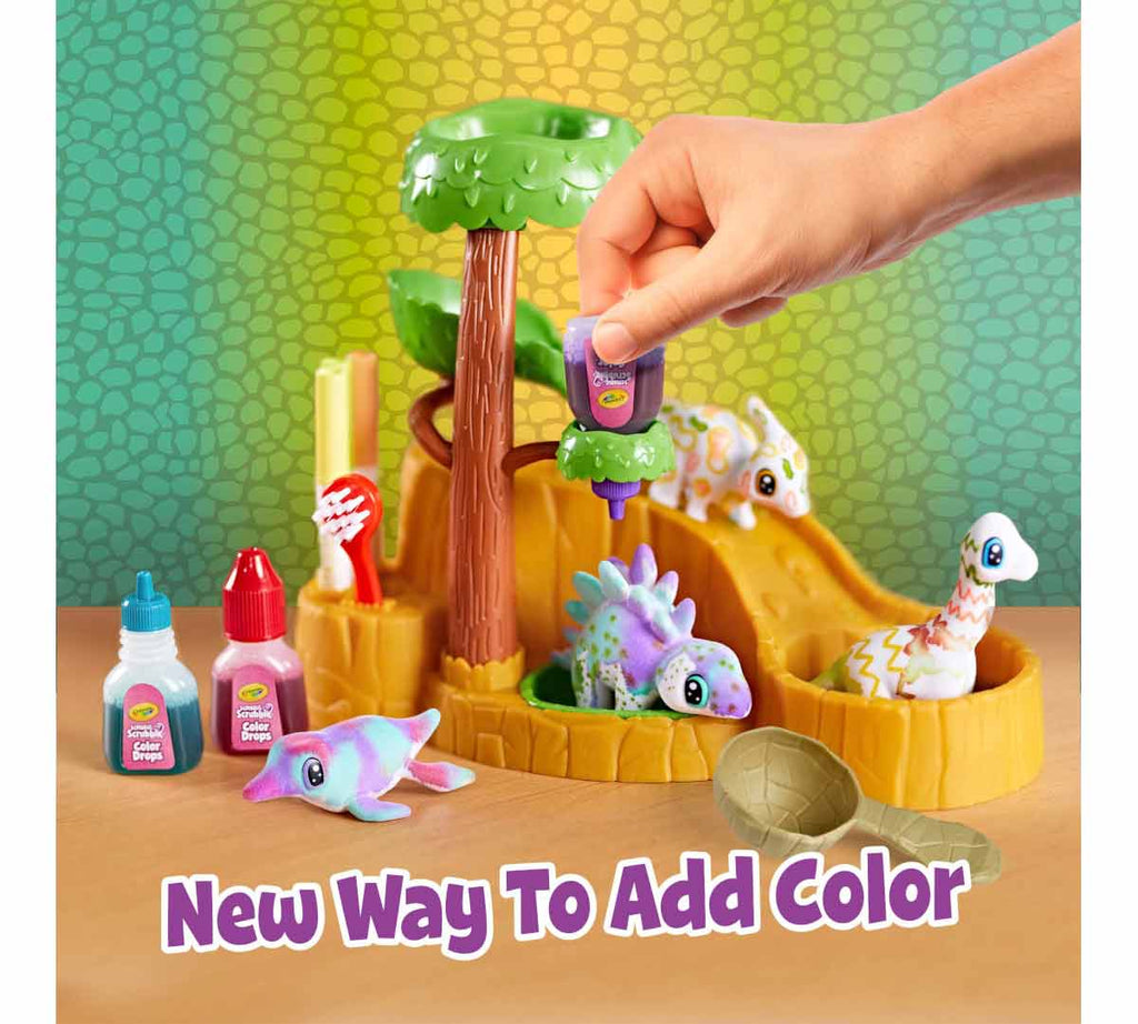 Scribble Scrubbie Pets Dinosaur Waterslide Playset