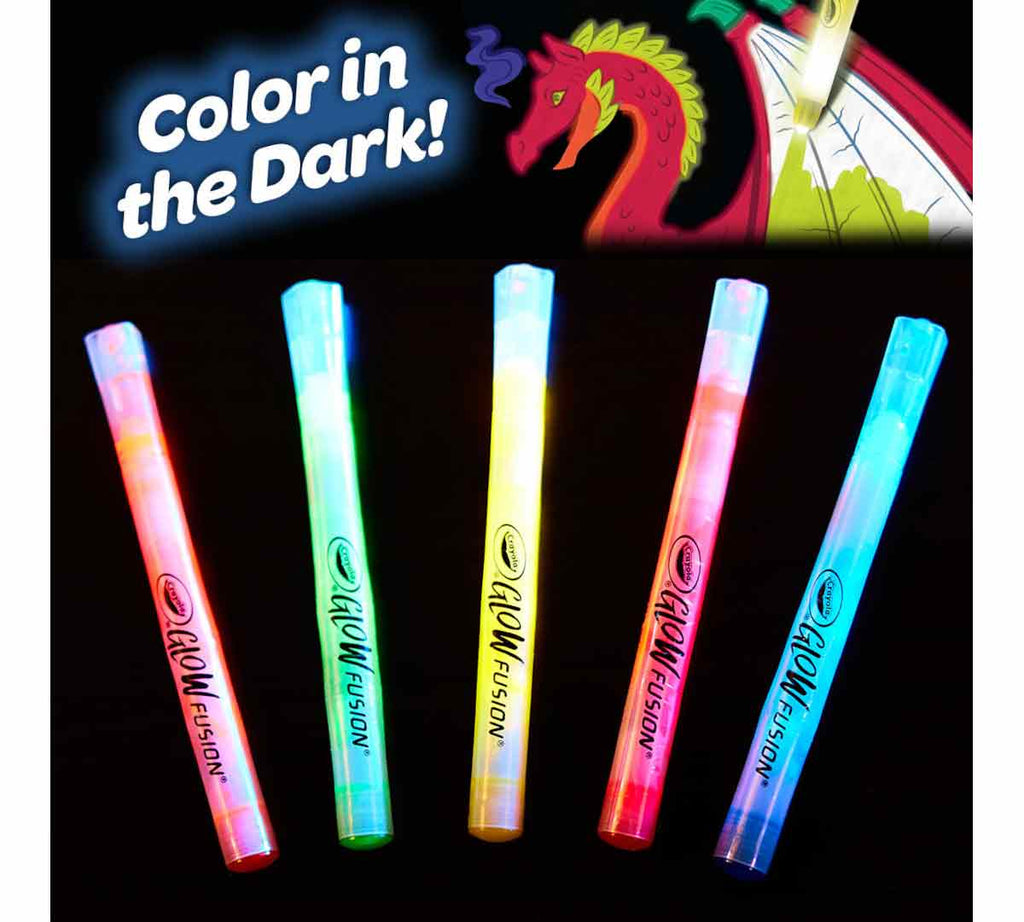 Mythical Creatures Glow Fusion Coloring Set