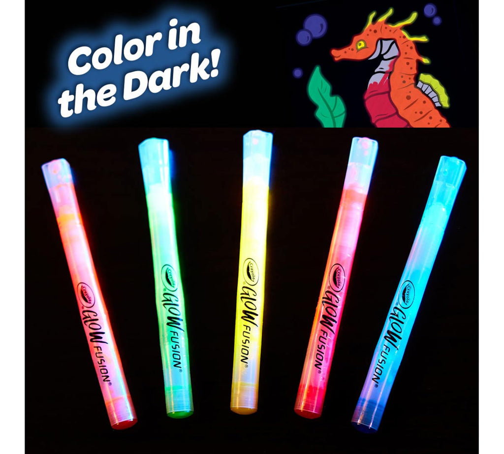 Deep Sea Creatures Glow Fusion Coloring Set