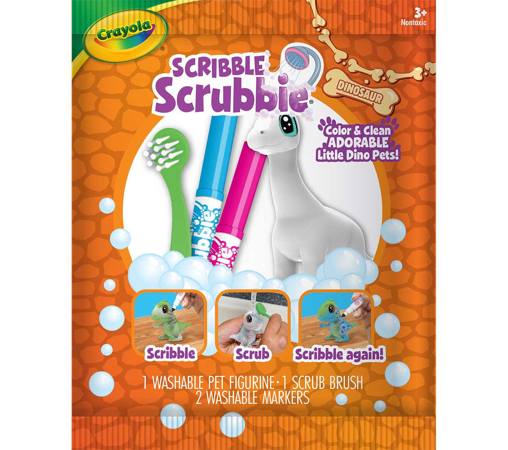 Scribble Scrubbie Dinosaur 1 count