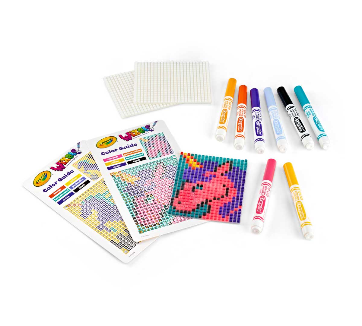 Wixels Unicorn Activity Kit Pixel Art Coloring Set
