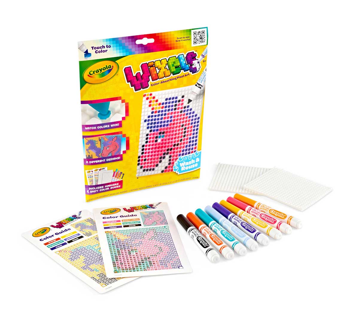Wixels Unicorn Activity Kit Pixel Art Coloring Set