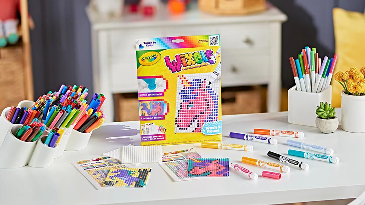 Wixels Unicorn Activity Kit Pixel Art Coloring Set