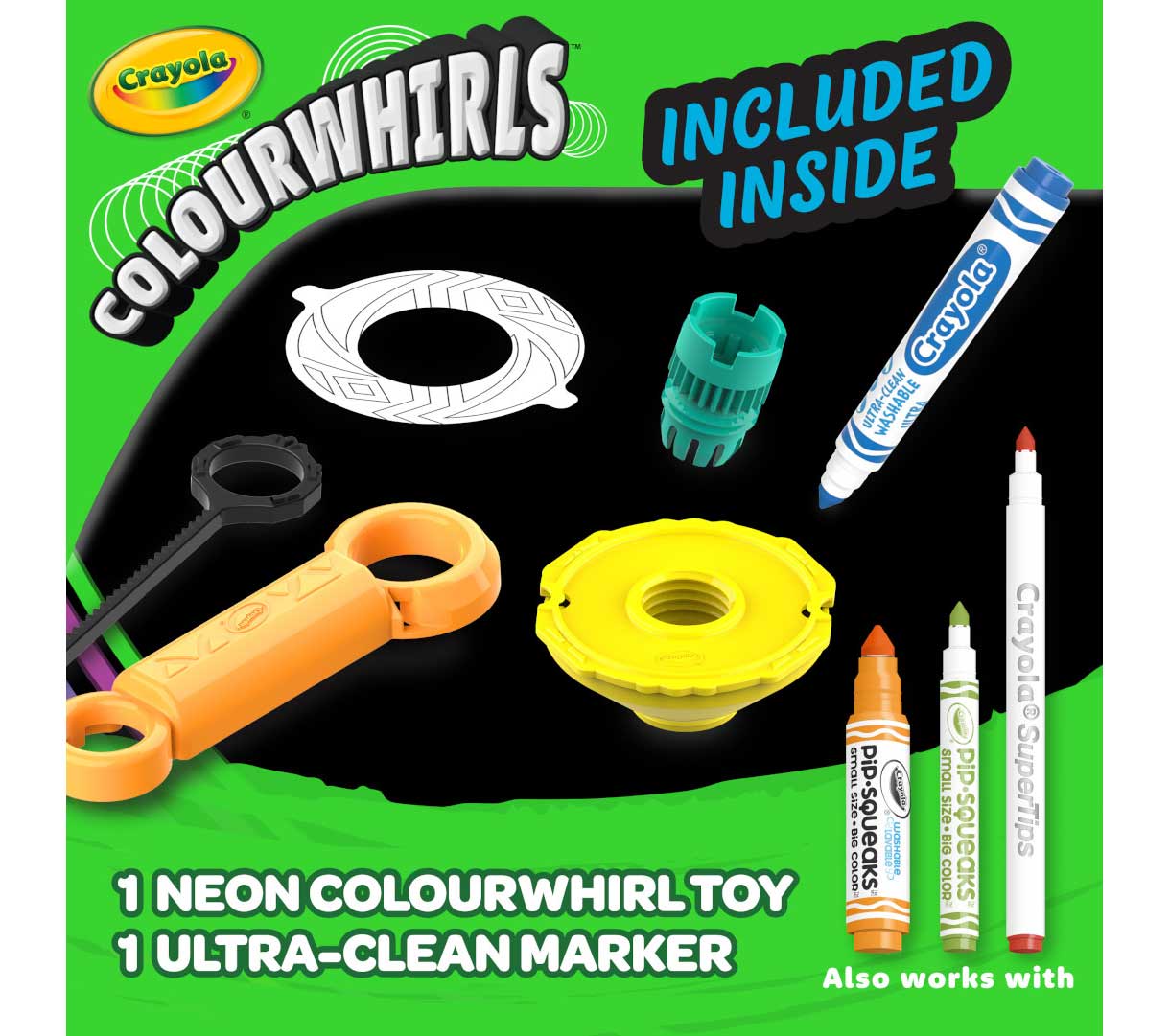 Colourwhirls Neon 1 Count