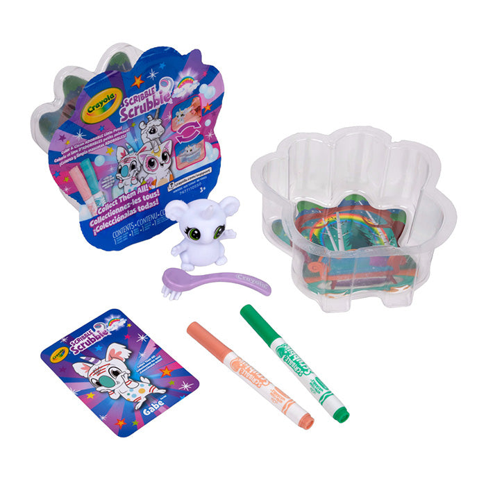 Scribble Scrubbie Mini Tub Uni-Creature