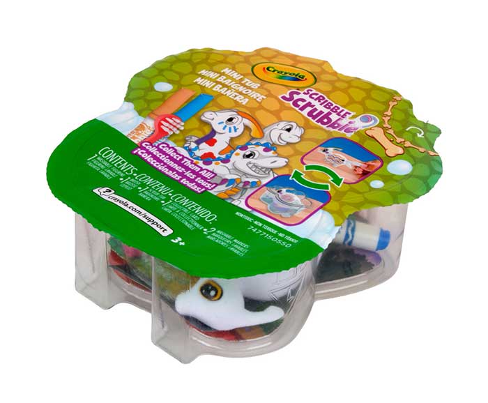 Scribble Scrubbie Dinosaur Mini Tub Set