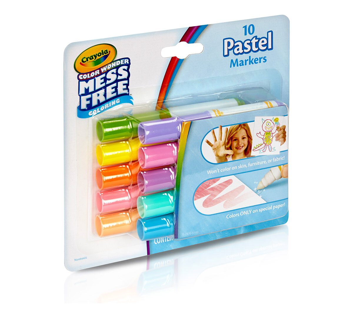 Color Wonder Mess Free Mini Markers Pastel Colors 10 Count