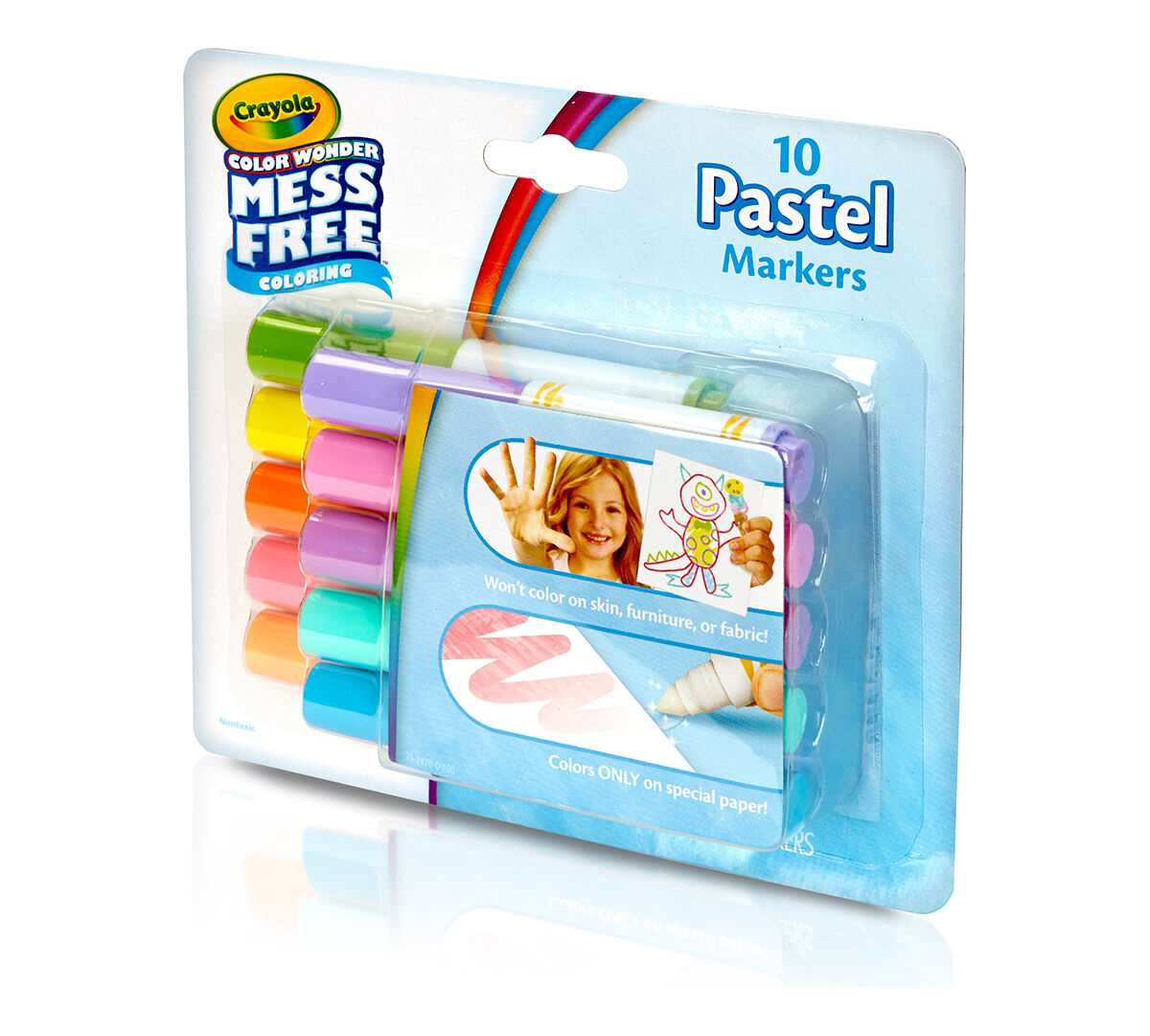 Color Wonder Mess Free Mini Markers Pastel Colors 10 Count