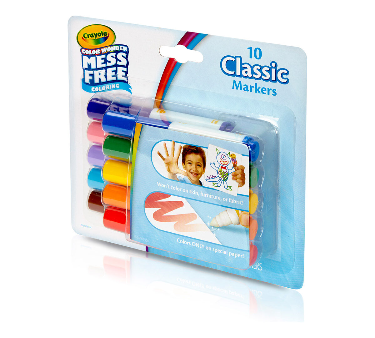 Color Wonder Mess Free Mini Markers Classic Colors 10 Count