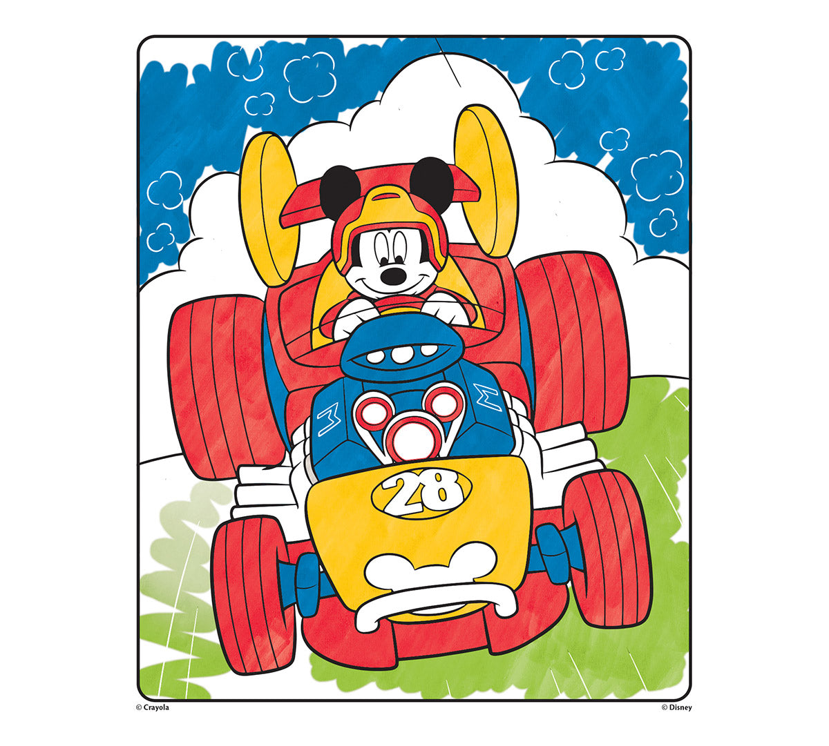 Color Wonder Mess Free Coloring Pad &amp; Markers Mickey and the Roadster Racers