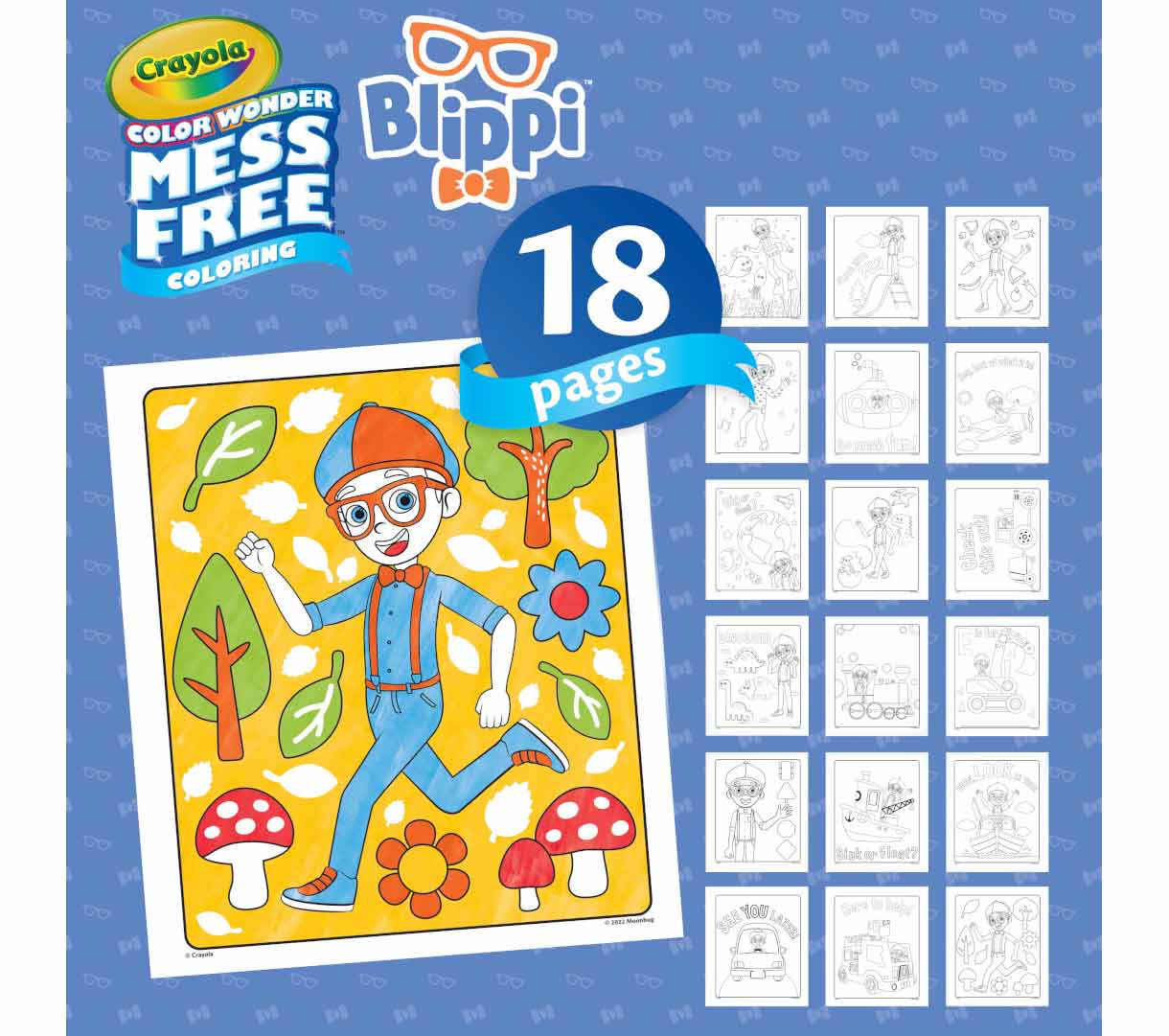 Color Wonder Mess Free Blippi Coloring Set