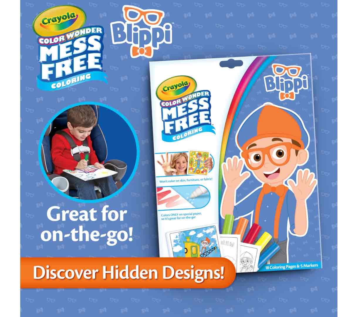 Color Wonder Mess Free Blippi Coloring Set