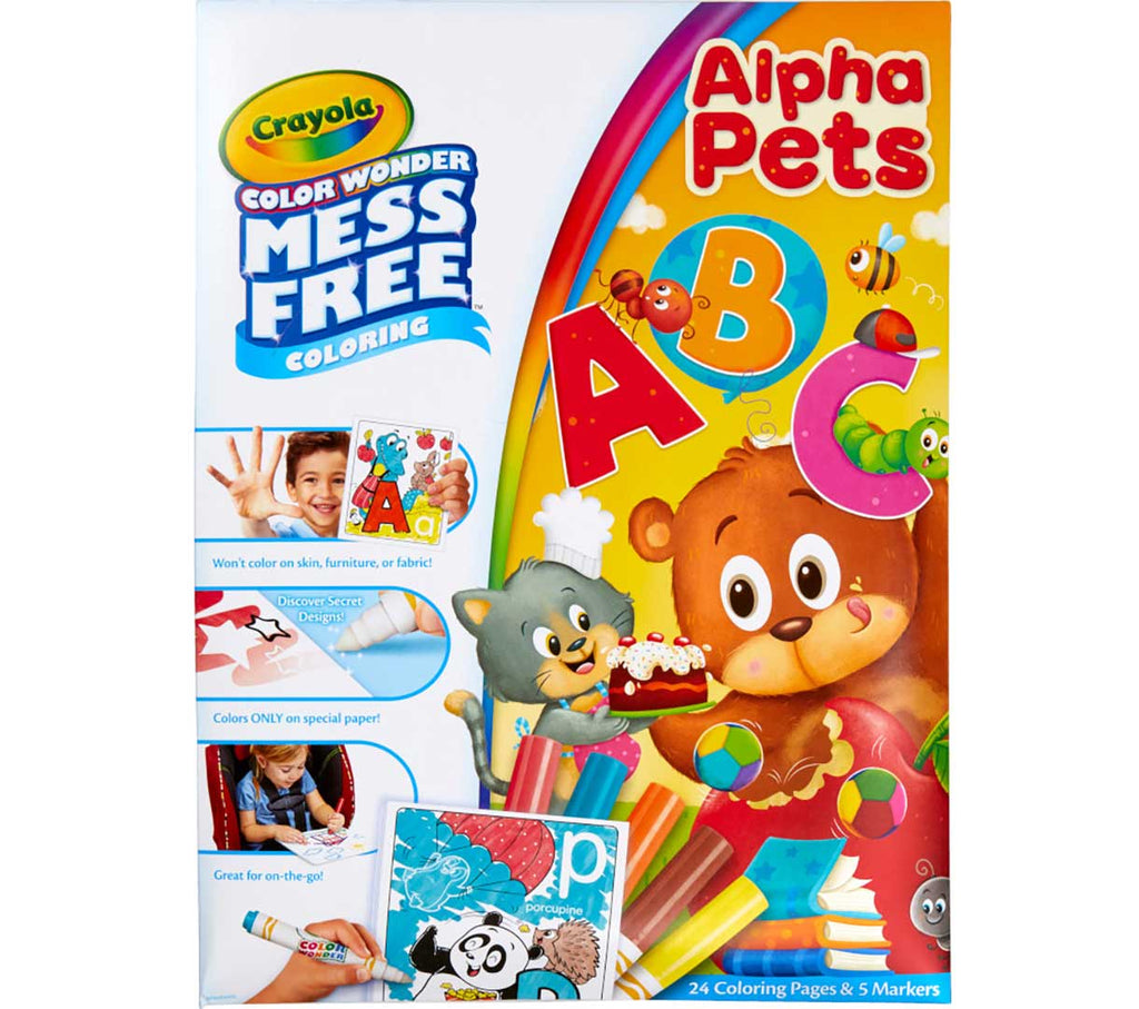 Color Wonder Mess Free Alpha Pets Coloring Pages &amp; Markers