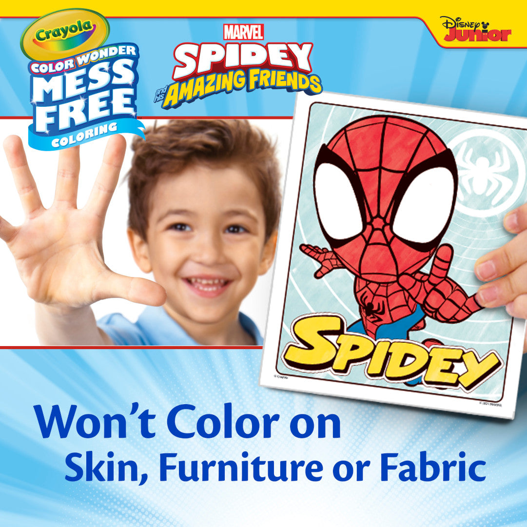 Color Wonder Mess Free Spidey and Friends Coloring Pages and Markers