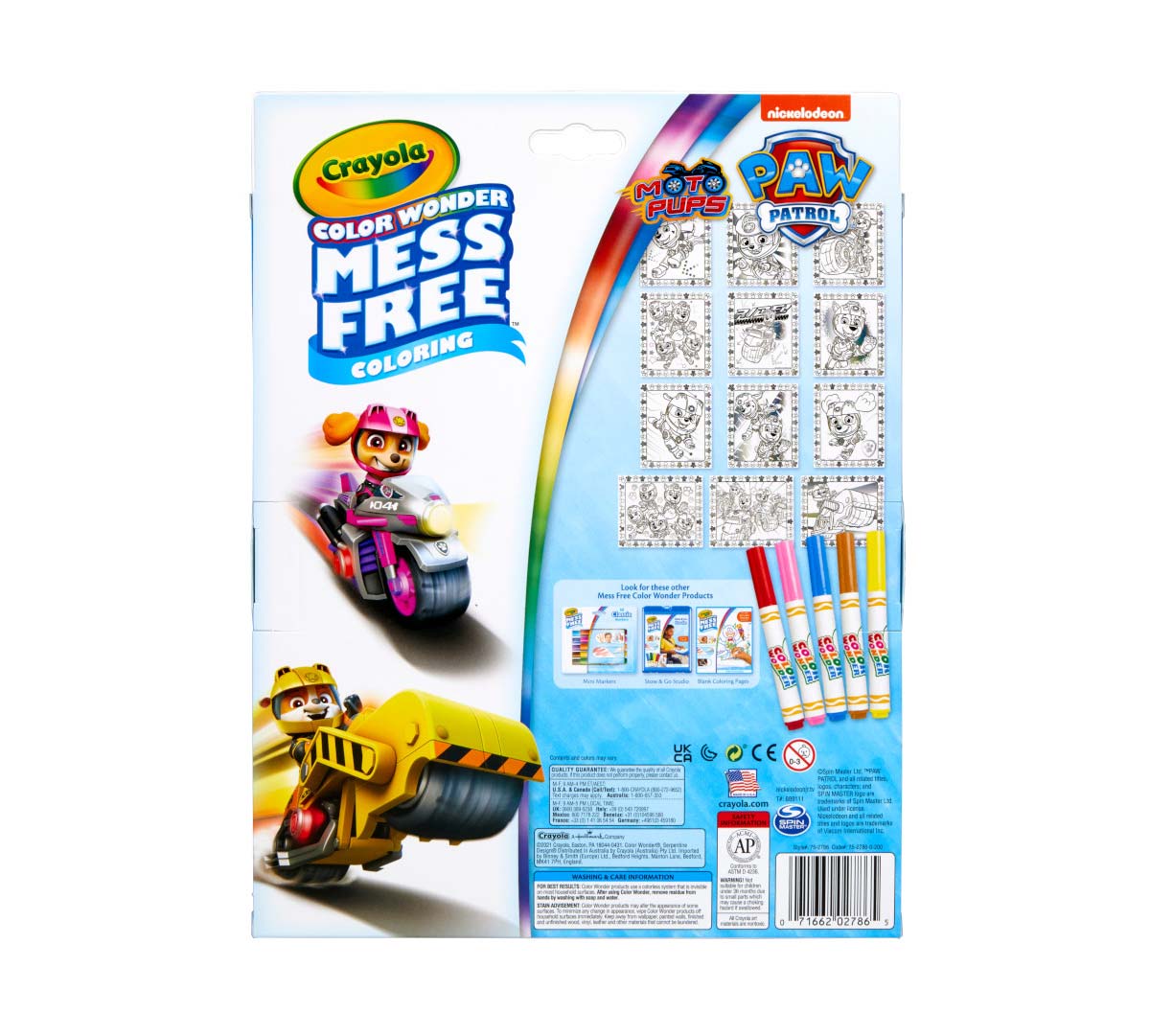 Color Wonder Mess Free Metallic Paw Patrol Coloring Pages &amp; Markers