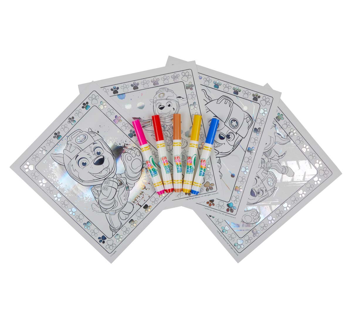 Color Wonder Mess Free Metallic Paw Patrol Coloring Pages &amp; Markers
