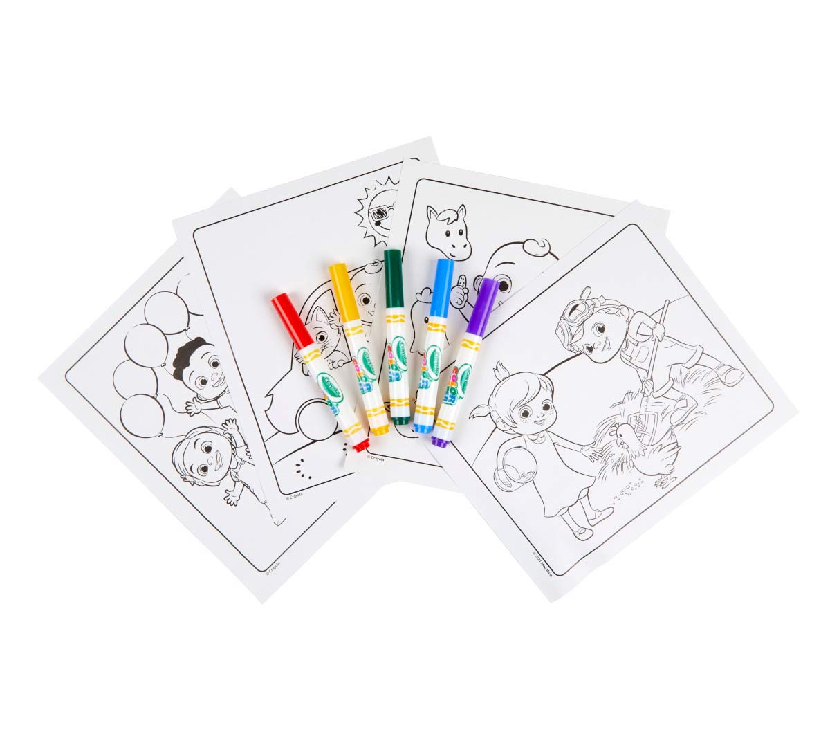 Color Wonder Mess Free Cocomelon Coloring Pages &amp; Markers
