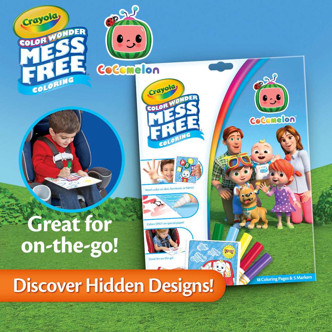 Color Wonder Mess Free Cocomelon Coloring Pages &amp; Markers