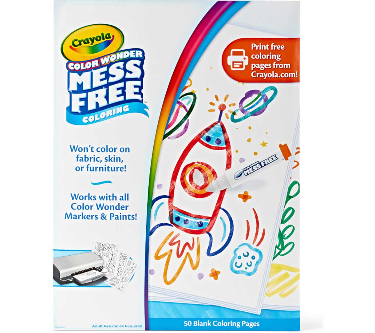 Crayola Color Wonder Mess Free Blank Coloring Pages 50 ct