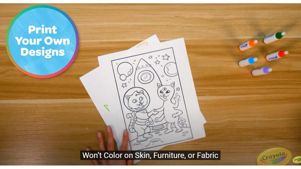 Crayola Color Wonder Mess Free Blank Coloring Pages 50 ct