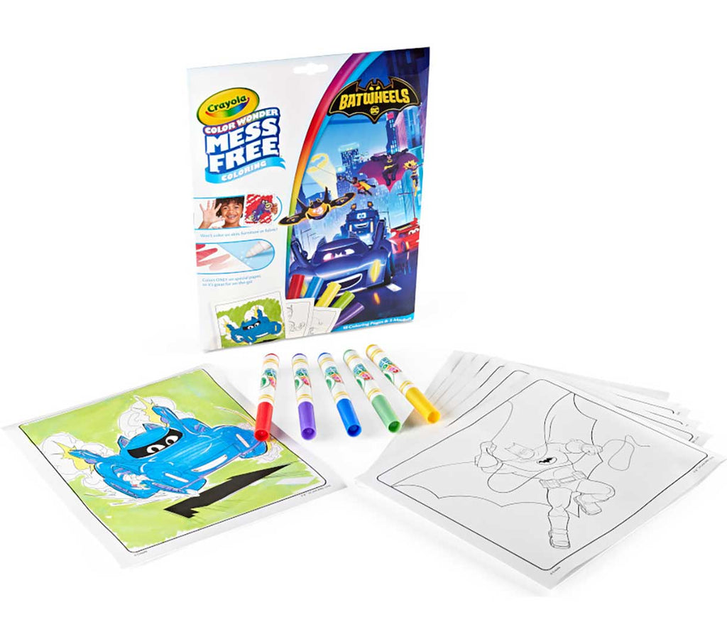Color Wonder Mess Free Batwheels Coloring Pages &amp; Markers