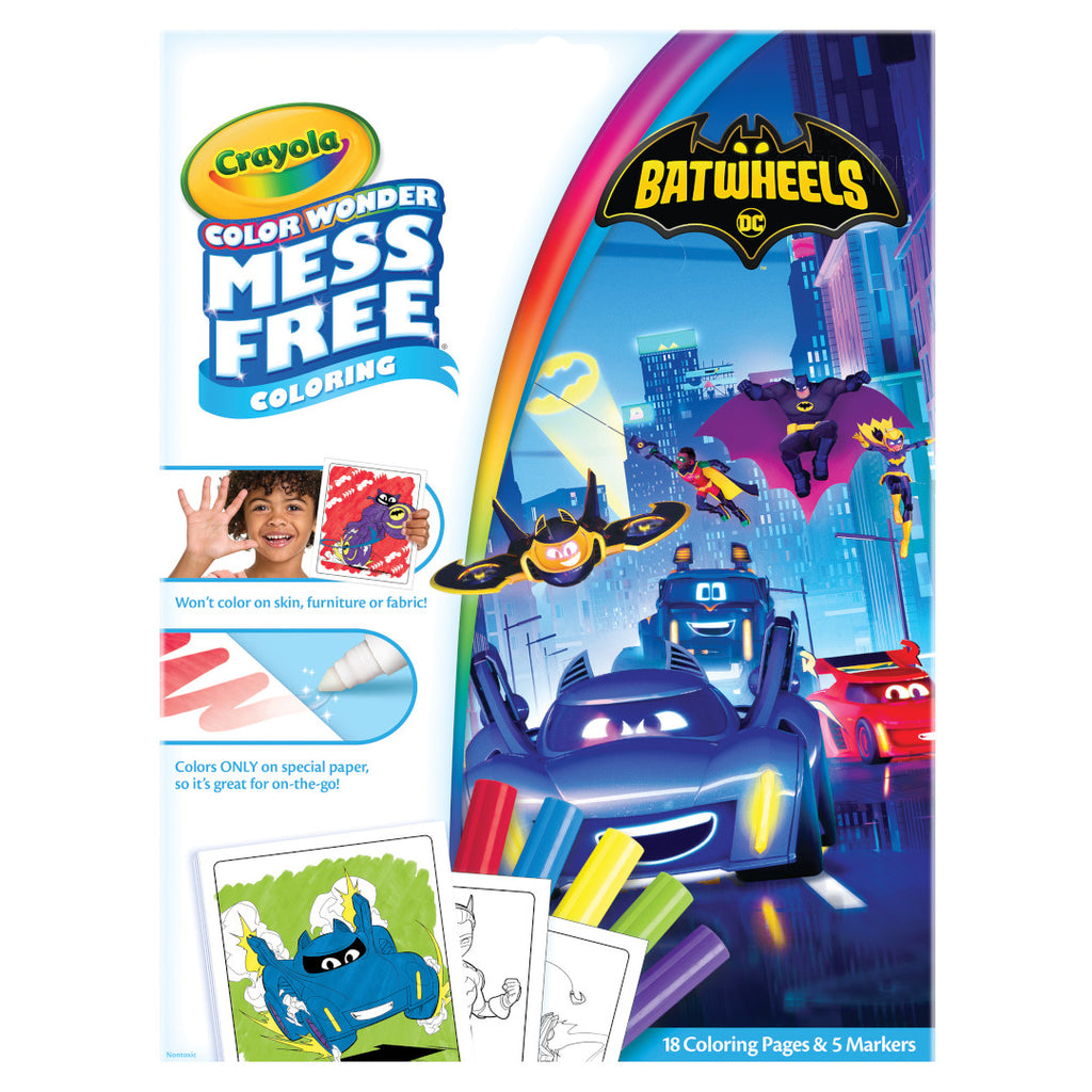 Color Wonder Mess Free Batwheels Coloring Pages &amp; Markers