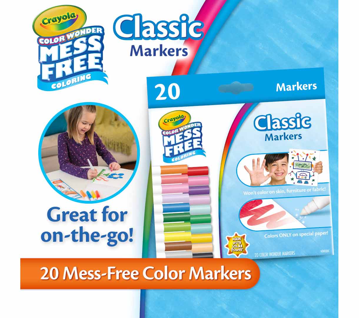 Color Wonder Mess Free Markers 20 Count