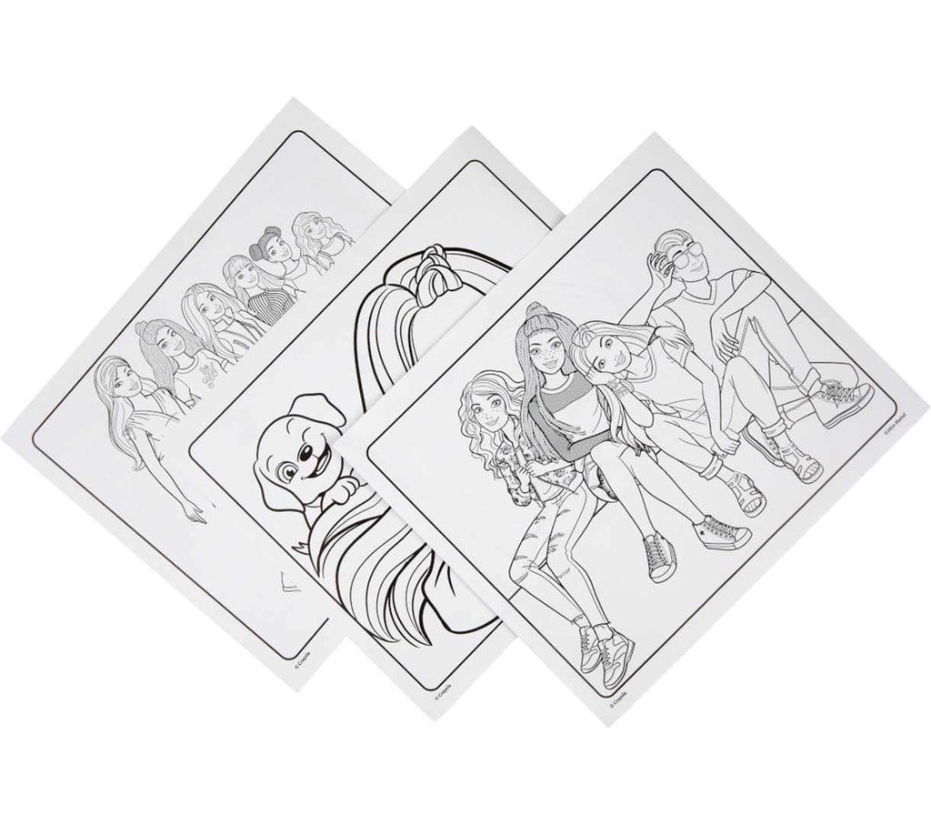 Color Wonder Mess Free Barbie Coloring Pages &amp; Markers