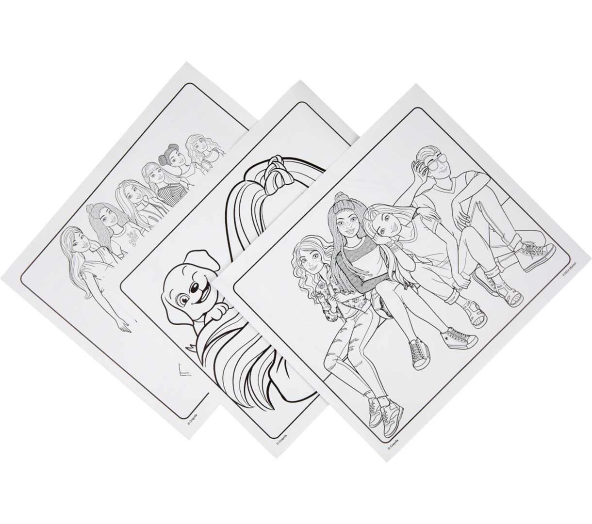Color Wonder Mess Free Barbie Coloring Pages &amp; Markers