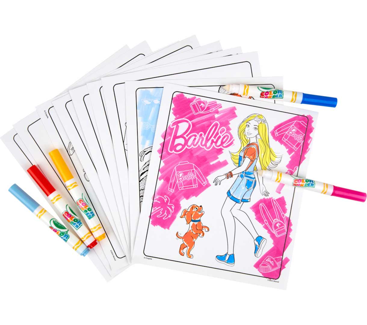 Color Wonder Mess Free Barbie Coloring Pages &amp; Markers